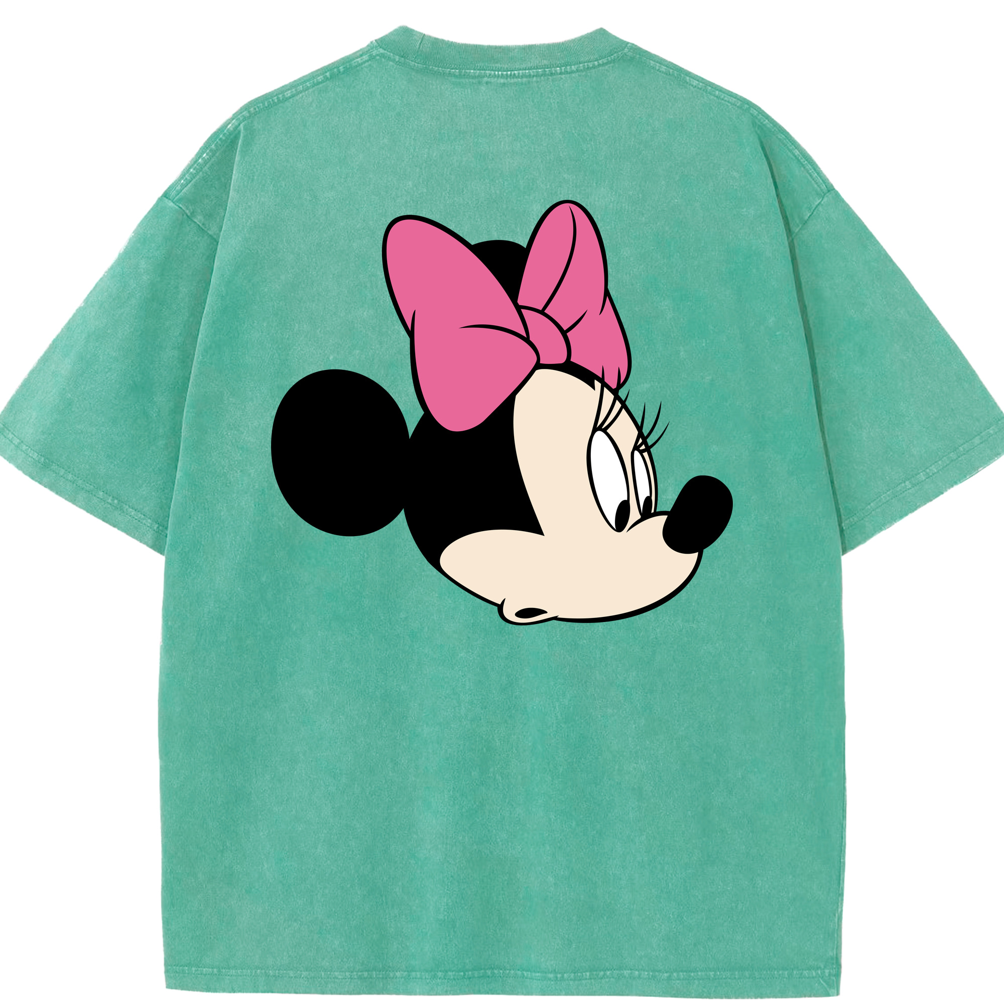 （画像用） ミッキーマウス Mickey Mouse 綿100% ヴィンテージ風 半袖Tシャツ（背面プリント）